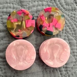 Lululemon Small Claw Hair Clips 4 Pack- Pink Bundle